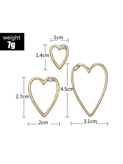 3PCS Alloy Earring Accessories