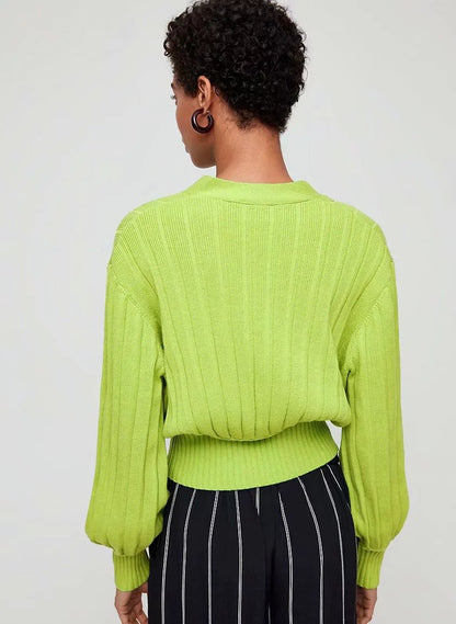 Fashion Knit Long Sleeves Sweater Tops