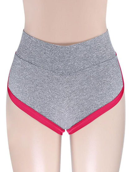 Contrast Color Buttock Sexy Shorts
