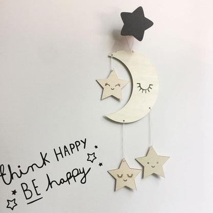 Eyelash Moon Star Hanging Ornament Home Decoration