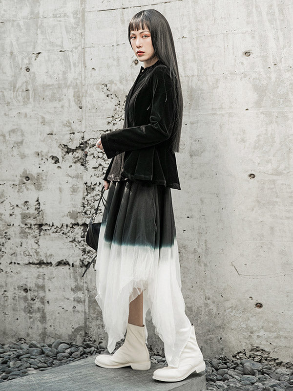 Simple Solid Color Stand Collar Zipper Jacket
