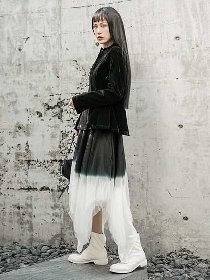 Simple Solid Color Stand Collar Zipper Jacket