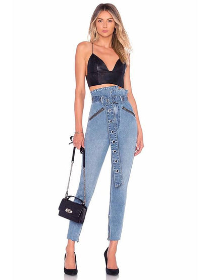 High Waist Jeans Pants Bottoms