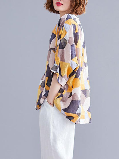 Geometry Oversize Printed T-Shirt