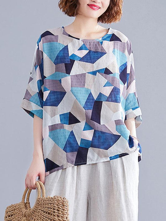 Geometry Oversize Printed T-Shirt