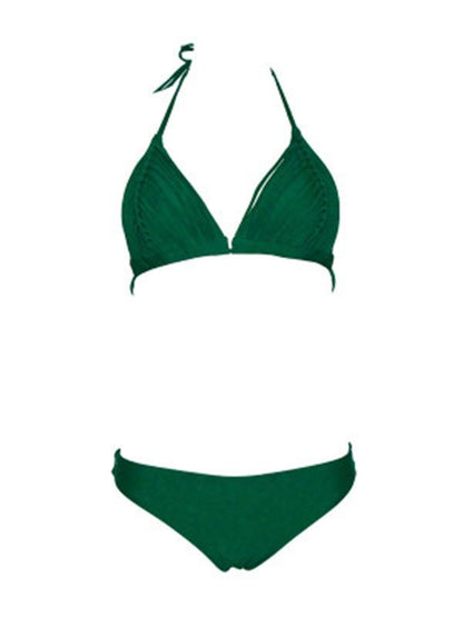 Triangle Plain Bikini Set