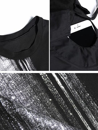 Loose Oversize Split-joint  Short Sleeves Dress