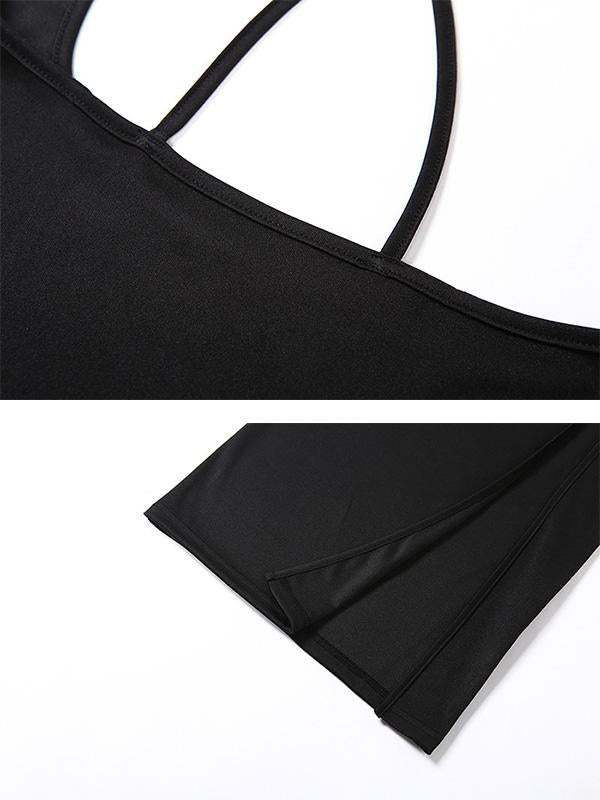 Fashion Leisure Split-Side Maxi Dress