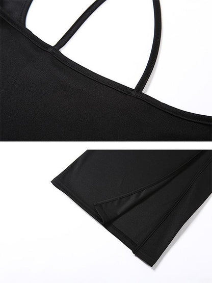 Fashion Leisure Split-Side Maxi Dress