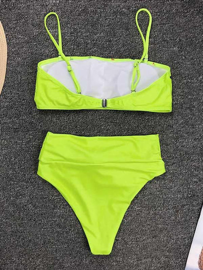 Bandeau Knot Bottom Bikini Swimsuit