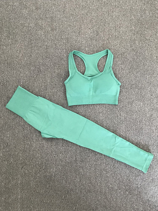 Seamless  Bright Color Yoga Suits