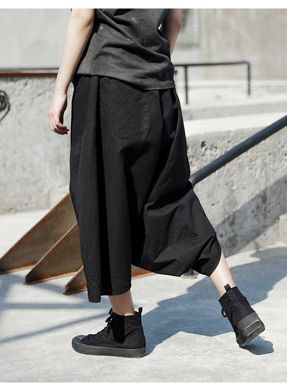 Super Loose Black Harem Pants