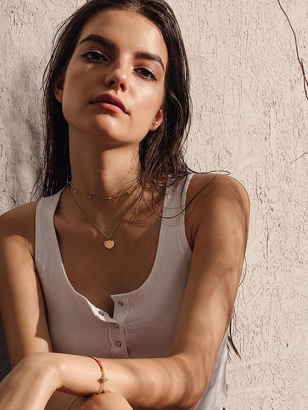 Gold Circle Necklace