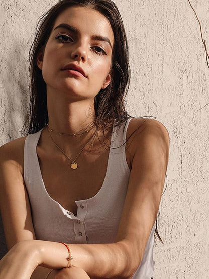 Gold Circle Necklace