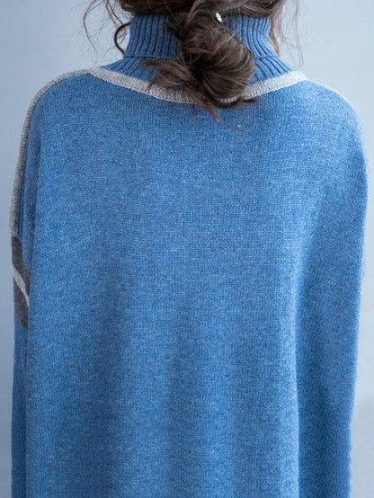 Casual Long Dress in Dark Blue or Light Blue Color