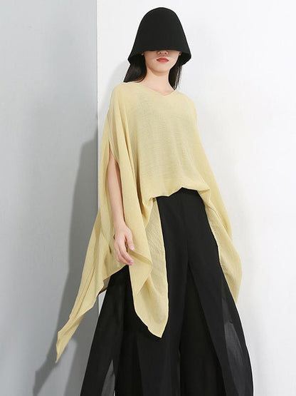 Loose Oversize Batwing Sleeves Shirt