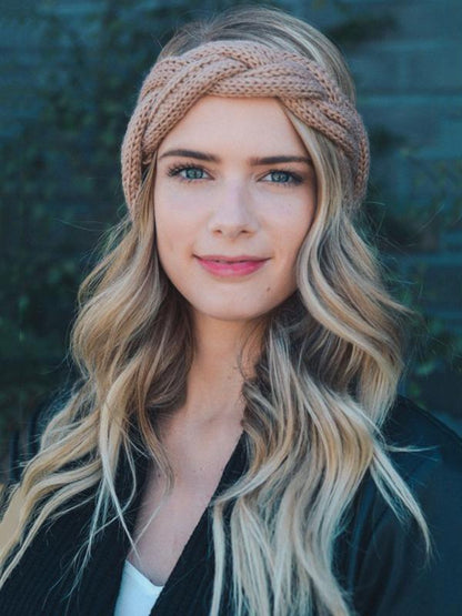 Braided Wool Wide Headband Accessories