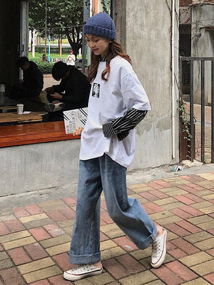 2019 New Loose Cool Chic Printed T-Shirt