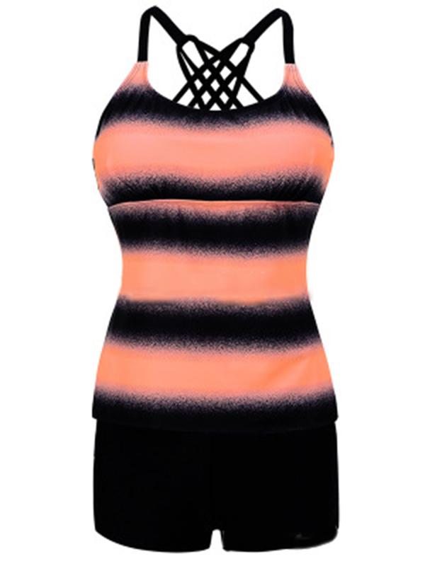 Gradient Plus Size Tankinis Swimwear