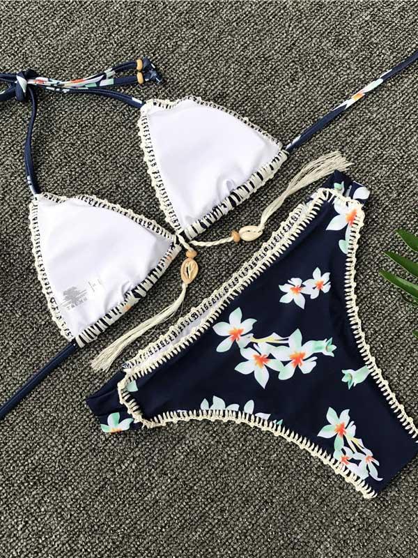 Printed Weave Shell Bikini