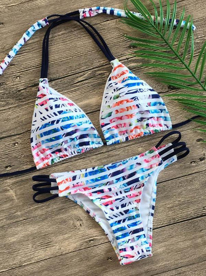 Triangle Halter-neck Bikinis Swimwear