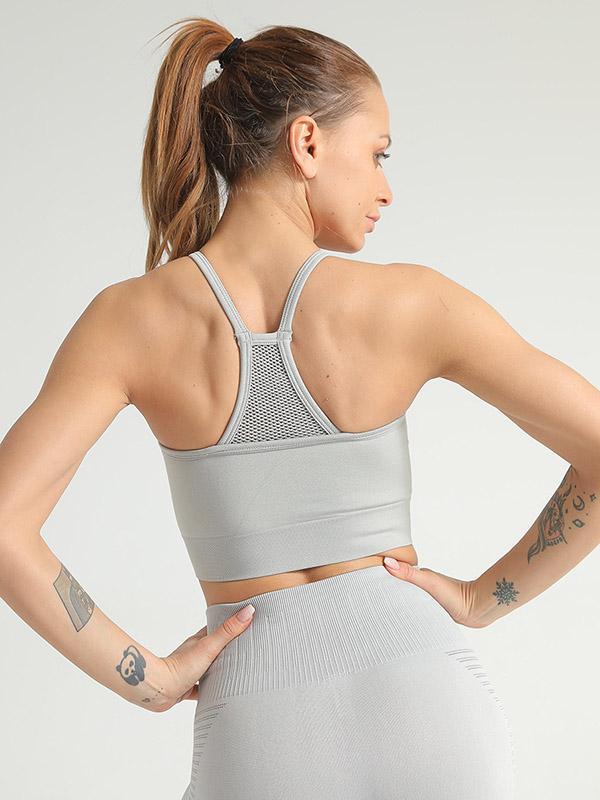 Solid Quick Dry Shockproof Wrap Sports Bra