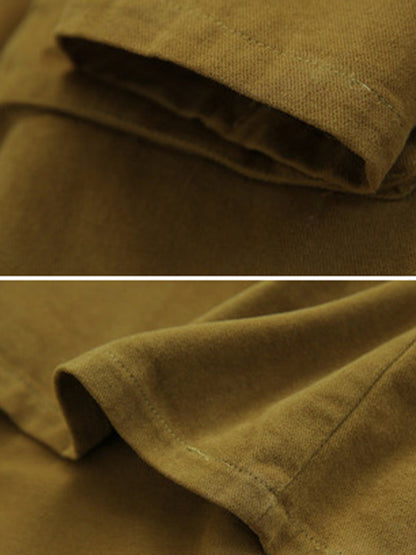 Urban Solid Color Long Sleeves Lapel Trench Coats