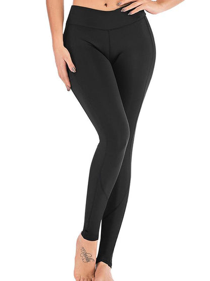 Pocket Solid Yoga Leggings