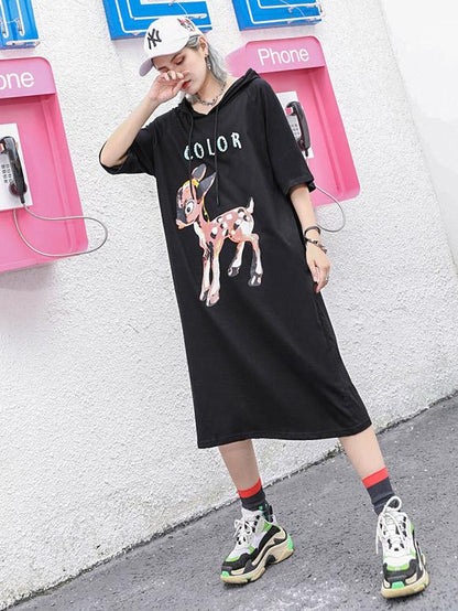 Casual Hoodie Long Dress