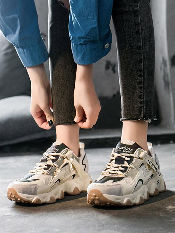 Ins Breathable Mesh Bandage Casual Shoes