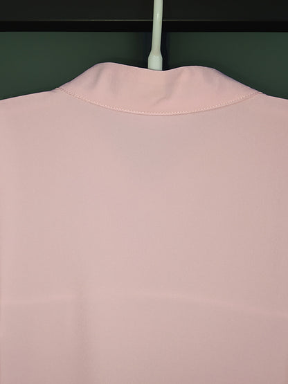 Urban Asymmetric Solid Color Ruffled Buttoned Stand Collar Flared Sleeve Mini Dress