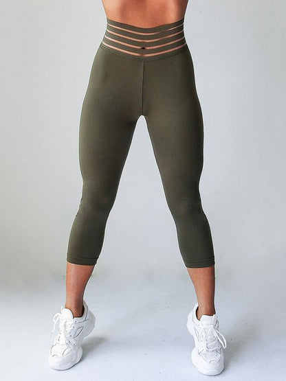 Hollow Back Pocket Yoga Leggings