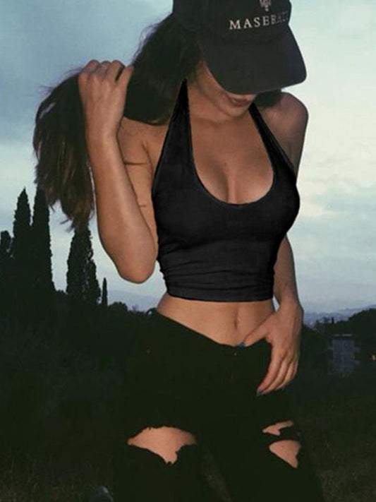 Sexy Halterneck Sports Tank