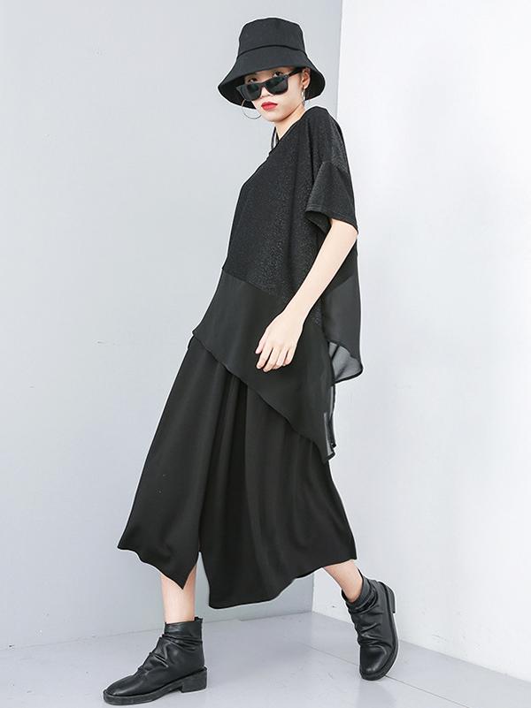 Casual Irregular Chiffon Tops