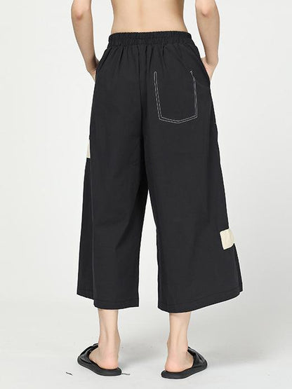 C Yards Original Split-joint Lace-up Pants