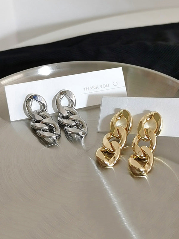 Original Gold&Silver Chain Simple Earrings