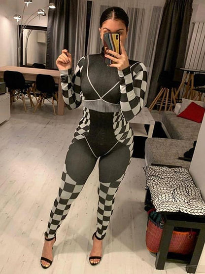 Printed Yoga Jumpsuits