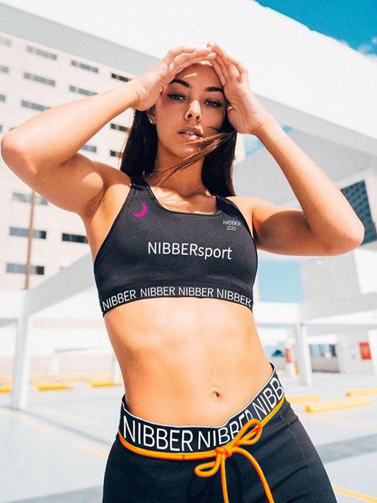 Fashion Letters Printed Wrap Yoga Suits