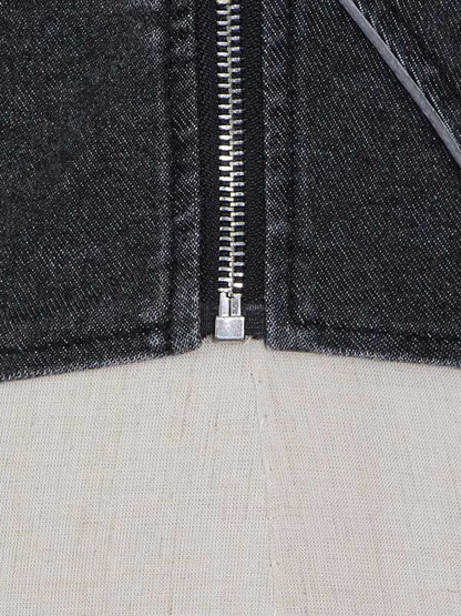 Stylish Denim Split-Joint Vest Tops