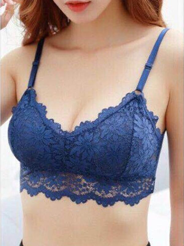 Lace Spaghetti-neck Bra Sexy Lingerie