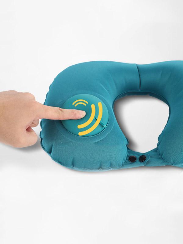 Travel Press Type Portable Inflatable U-Shaped Pillow Accessories