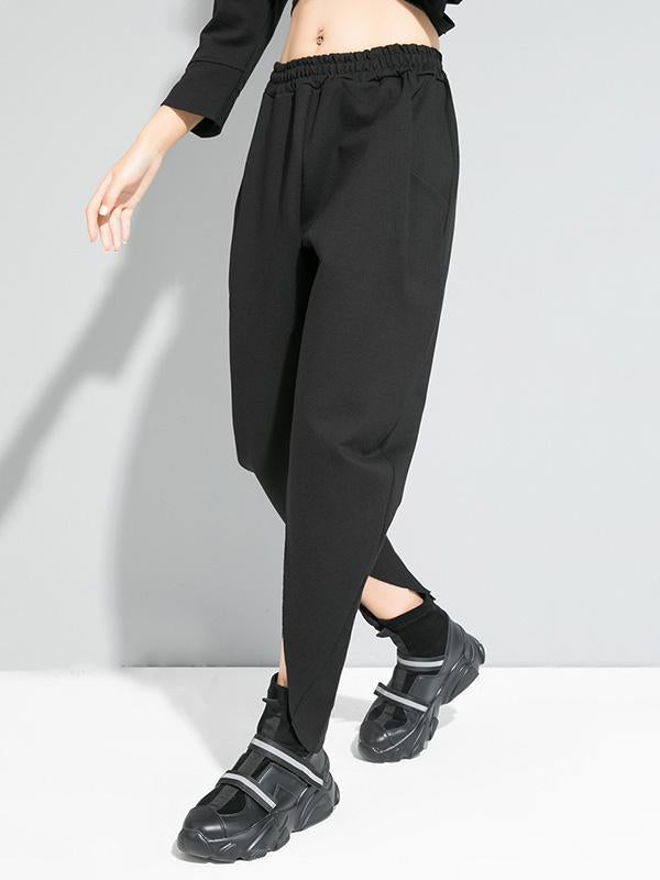 Original Solid Irregularity Harem Pants