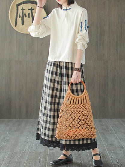Vintage Ramie Chinese Style Shirt