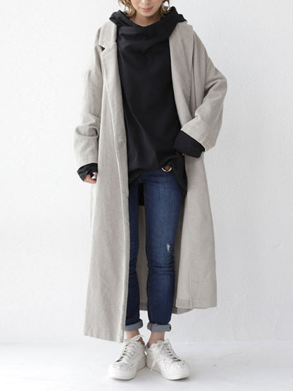 Simple Casual Solid Color Heaps Collar Long Sleeves Hoodies