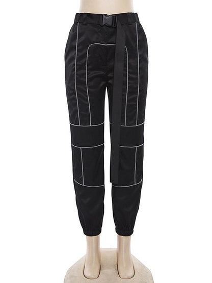 Casual Waistband Split-joint Athletic Pant