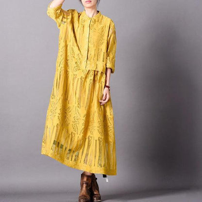 Elegant Jacquard Lace Midi Dress