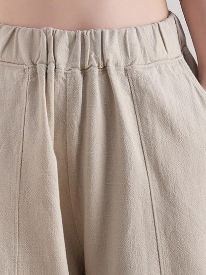 Casual Solid Puff Pants Bottoms