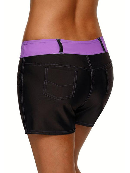 Plus Size Split-joint Wrap Sports Shorts