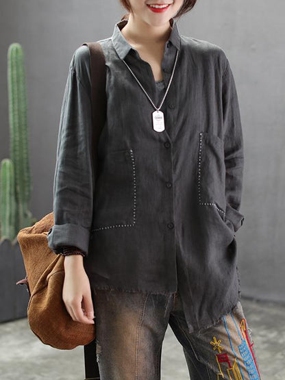 National Linen Rough Selvedge Shirt