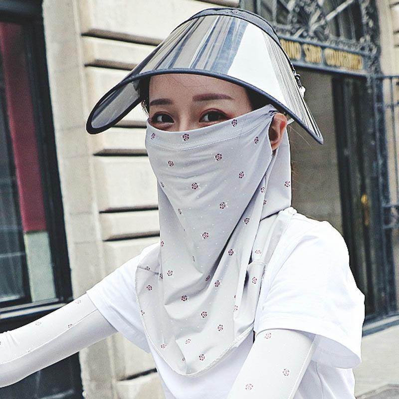 Floral Breathable Ice Silk Sunscreen Mask